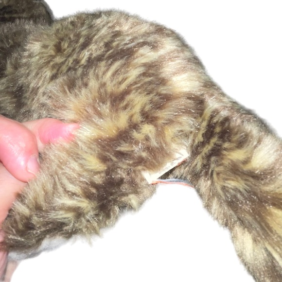 Cuddle Barn Lil Bub Tabby Cat Plush Toy 12" Realistic Stuffed Animal Green Eyes - Picture 6 of 8